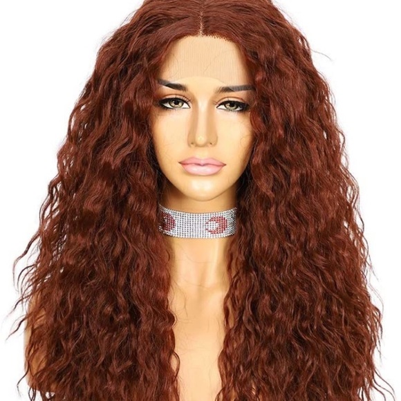 24 inch Lace Front T Part Curly Wig